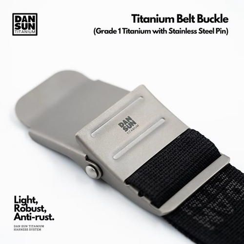 Dan Sun Titanium Belt Buckle Black